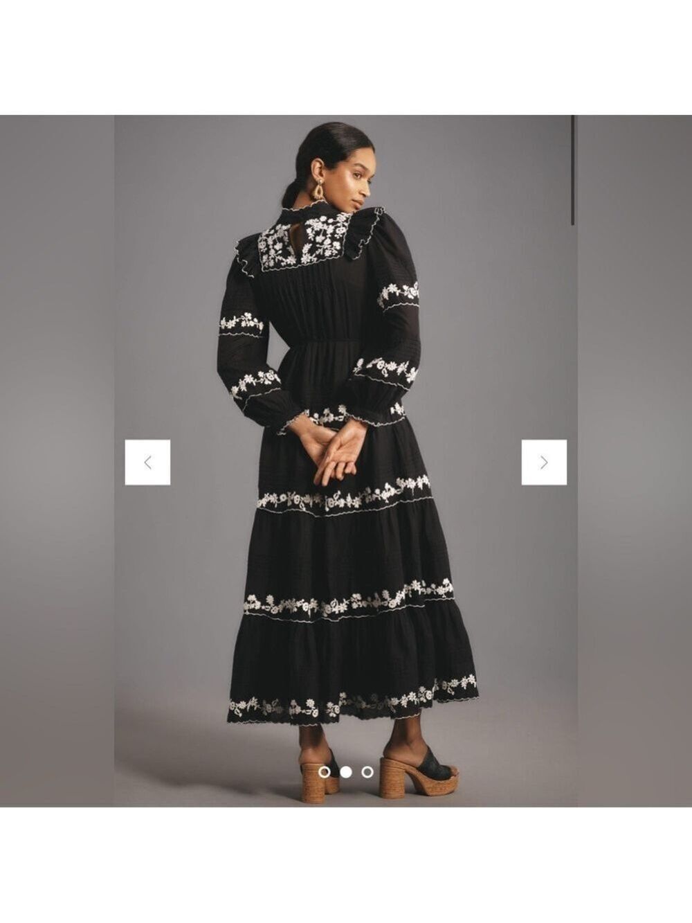 Farm Rio Embroidered Maxi Dress - Picture 5 of 6